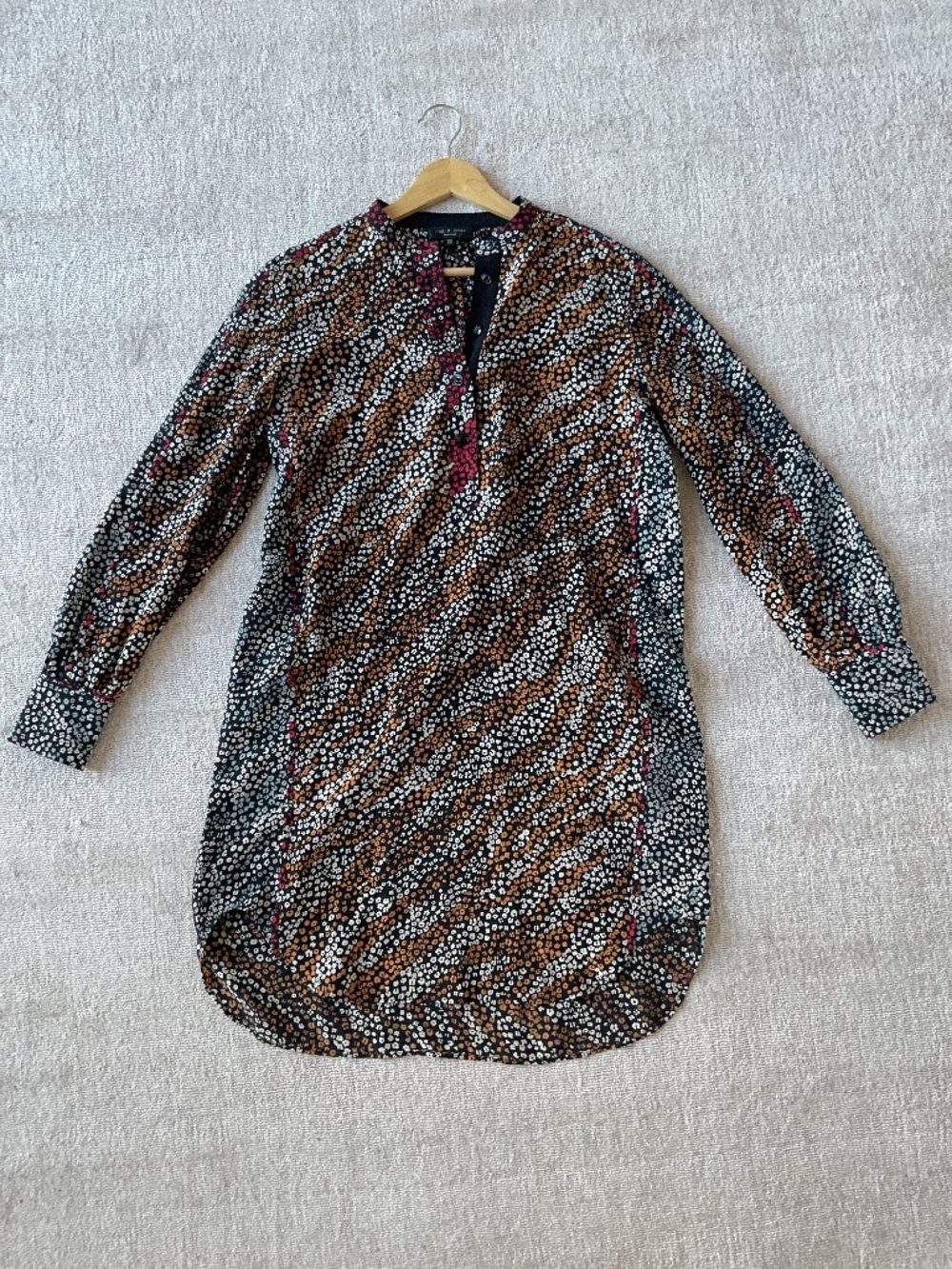 Rag and Bone Silk Shirt Dress XS